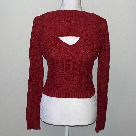 Abercrombie cable sweater shrug set NWT - Picture 2 of 5